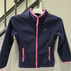 Girls Fleece - Nautica, Size 5, Navy Fleece